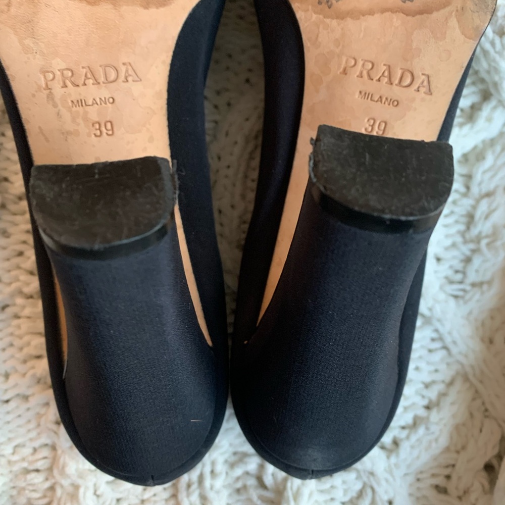 Prada block heels